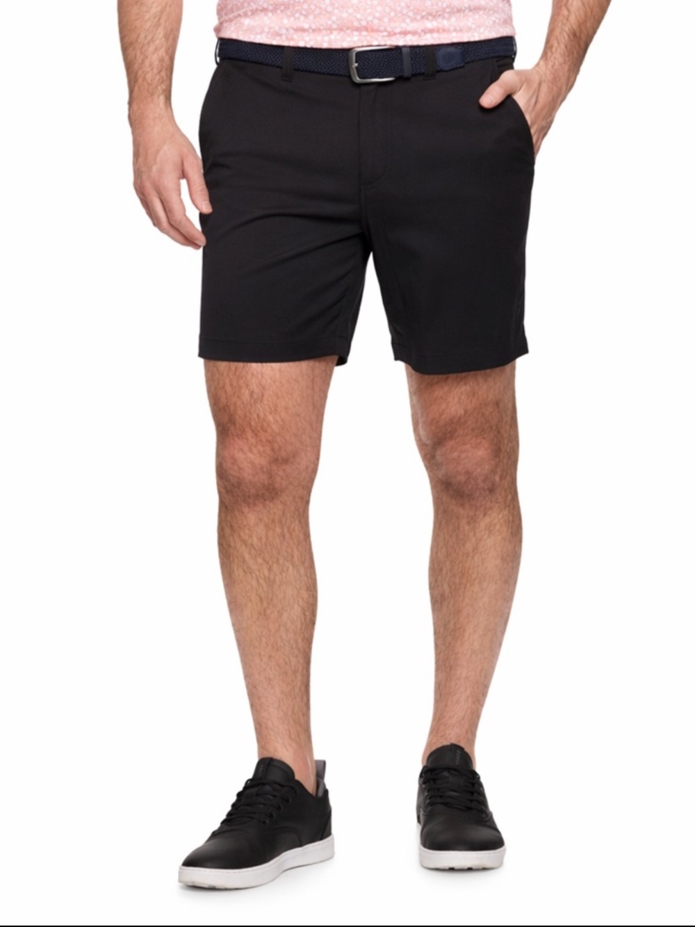 Flag & Anthem Black Performance Golf Shorts- Size 42 Stretch Comfort